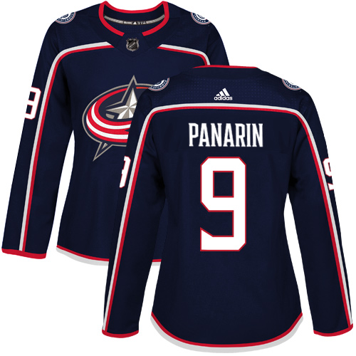 Adidas Blue Jackets #9 Artemi Panarin Navy Blue Home Authentic Women's Stitched NHL Jersey - Click Image to Close